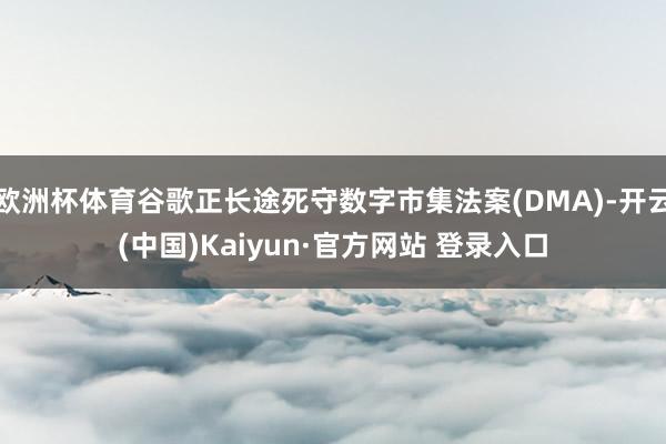 欧洲杯体育谷歌正长途死守数字市集法案(DMA)-开云(中国)Kaiyun·官方网站 登录入口