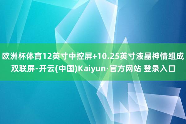 欧洲杯体育12英寸中控屏+10.25英寸液晶神情组成双联屏-开云(中国)Kaiyun·官方网站 登录入口