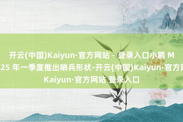 开云(中国)Kaiyun·官方网站 - 登录入口小鹏 MONA 行将于 25 年一季度推出哨兵形状-开云(中国)Kaiyun·官方网站 登录入口