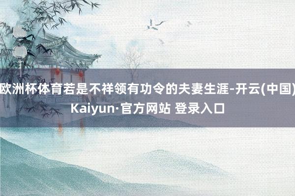 欧洲杯体育若是不祥领有功令的夫妻生涯-开云(中国)Kaiyun·官方网站 登录入口