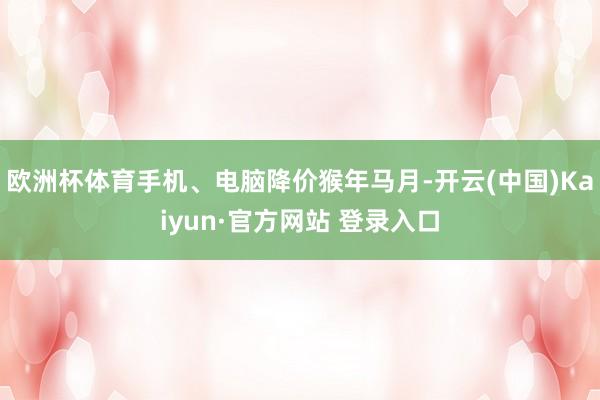 欧洲杯体育手机、电脑降价猴年马月-开云(中国)Kaiyun·官方网站 登录入口