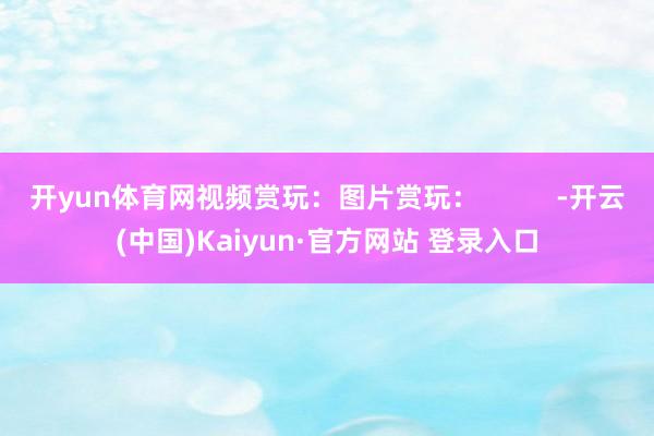 开yun体育网视频赏玩：图片赏玩：          -开云(中国)Kaiyun·官方网站 登录入口