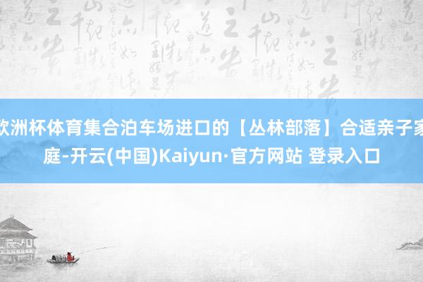欧洲杯体育集合泊车场进口的【丛林部落】合适亲子家庭-开云(中国)Kaiyun·官方网站 登录入口