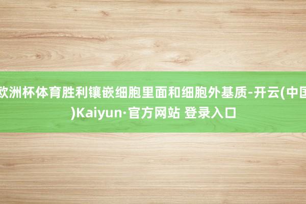 欧洲杯体育胜利镶嵌细胞里面和细胞外基质-开云(中国)Kaiyun·官方网站 登录入口